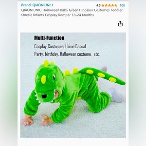 Toddler Dinosaur Halloween Costume
